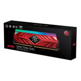 Memoria Ram Spectrix D41 Gamer Color Red  8gb 1 Xpg Ax4u300038g16a-sr41