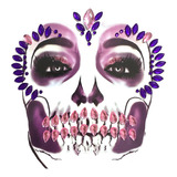 Pegatina Brillo Face Sticker Hallowen Maquillaje Catrina #36