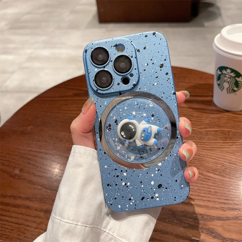 Funda Para iPhone Silicona Líquida De Astronauta