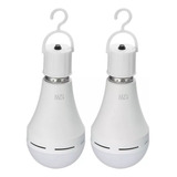 Bombilla Recargable Led Lamparas Emergencia 12w 2pc