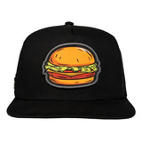 Gorras Jc Hats Burger Black Original Plana Unitalla