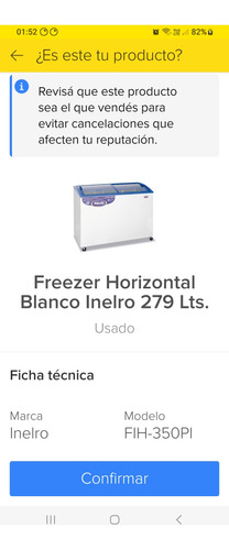 Freezer Inelro 350l