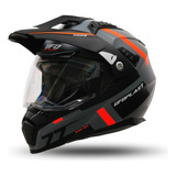 Casco Moto Ufo Aries Cross Enduro Ruta C/ Doble Visor 