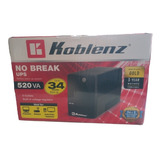 No Break Koblenz 5216 R 520v, 6 Contactos,34min, C/regulador