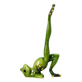 Figura Clásica De Rana De Yoga, Estatua Decorativa De Resina