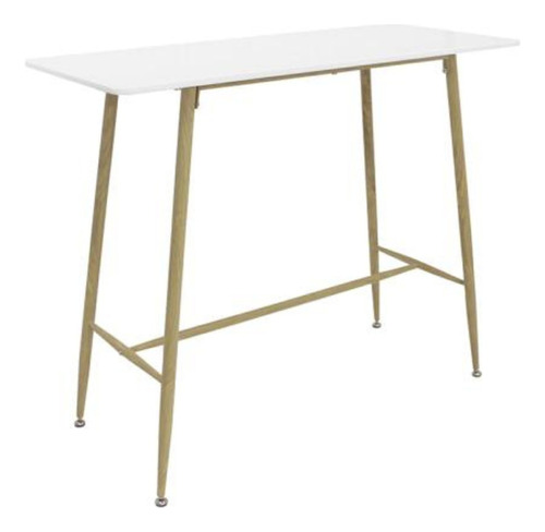 Outlet - Barra Bar Eames Madera Laqueada Blanca 120x50x100cm