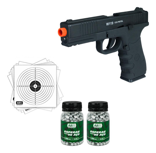 Pistola Pressão Co2 4.5 Wingun W119 Blowback +combo Básico 5