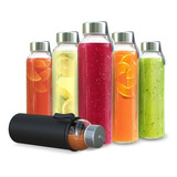 Chefs Star Botellas De Agua De Vidrio Transparente De 18 Onz