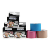 Pack 5 Cinta Tape Kinesiológica Apoyo Muscular 5cm / 5mts