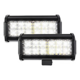 Par Faros 48 Led Barra Aux. Brillante Estrobo  Italio Turbo