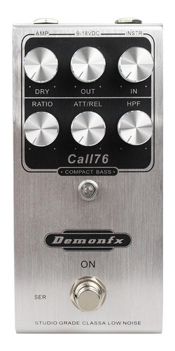 Pedal De Efectos De Guitarra Demonfx Bass Call76 Compressor