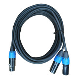 Cable Semicon Inserto Jack Xlr A 2 Plugs Xlr 5 Metros