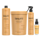 Kit Trivitt Itallian Shampoo 1l Mascara 1kg Fluido Reparador