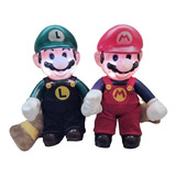 Mario Bros Y Luigi Duo Muñecos Con Luz Y Sonido 30cm De Alto