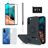 7 Unidades, Pantalla Lente Mica+funda Para Xiaomi Poco F3