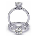 Anillo De Compromiso Diamante Natural .70 Ct. Igi Certific