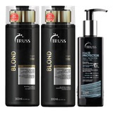 Kit Truss Blond Shampoo + Condicionador + Hair Protector