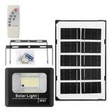 Lámpara Solar Recargable Exterior Jardín Pared Luz 100 Led