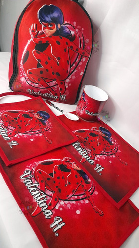 Set De Jardín 5 Piezas + Mochila - Ladybug Miraculous