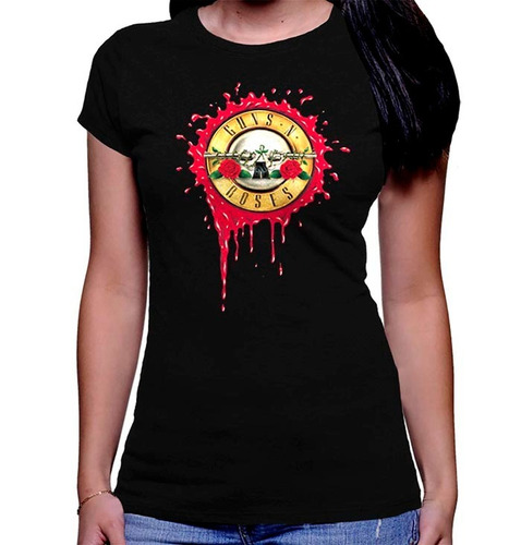 Camiseta Premium Dtg Rock Estampada Guns N´roses Gnr