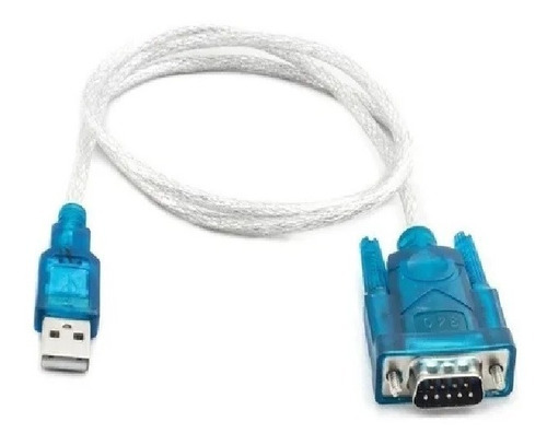 Cabo Rs232 Serial Conversor Usb 2.0 9 Pinos Cor Azul