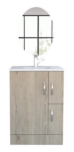 Combo Reflekta 44 Mueble Baño Vanguard + Espejo Napoli