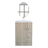 Combo Reflekta 44 Mueble Baño Vanguard + Espejo Napoli