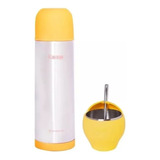 Set Termo Mate Bombilla 500ml Acero Inoxidable Keep