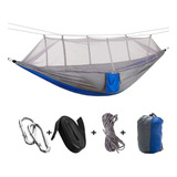 Hamaca Portatil Para Camping Aire Libre Con Mosquitera