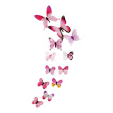 12 Uds Pegatinas De Mariposa Decoración Decorativa Diy Arte