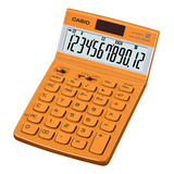 Calculadora Escritorio Casio Jw-210tv-oe 12 Dig Caba Local Color Naranja