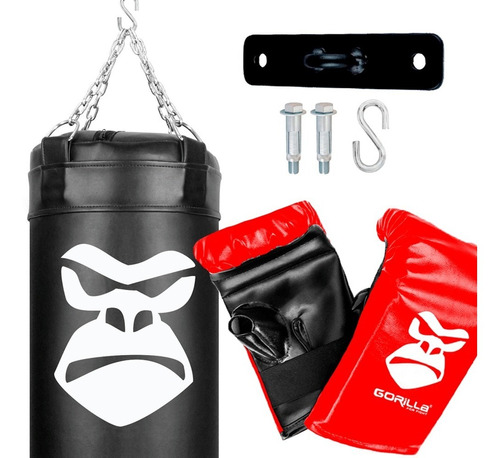 Promoção Kit Completo Original Saco Boxe 100 Cm Reforçado