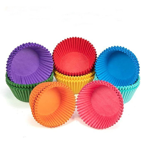 Capacillos  Colores Surtidos N°5 Para Cupcakes 60 Pzas