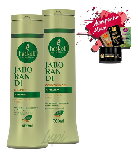 Kit Haskell Jaborandi Shampoo E Condicionador 300ml