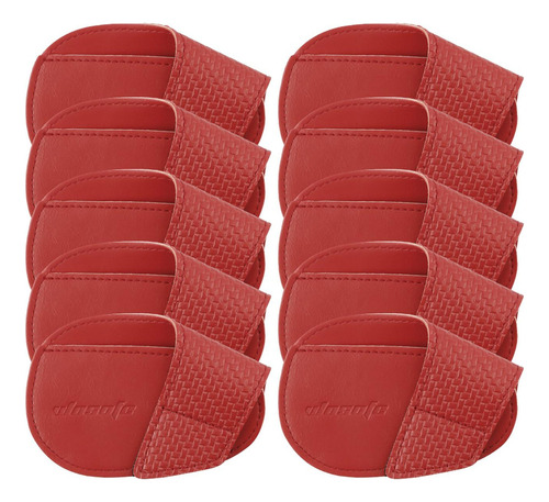 10x Fundas Para Cabezas De Hierro Para Golf, Juego De Rojo