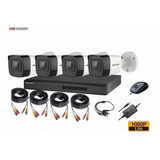 Kit Profesional Hikvision 4 Cámara Ext/interior 2mp 1080p