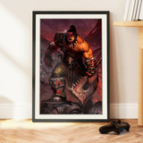 Cuadro 60x40 Gamer - World O Warcraft - Orc