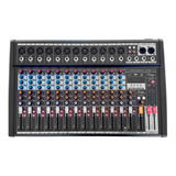 Mixer Consola 12 Canales Interfaz Usb Bluetooth Efectos