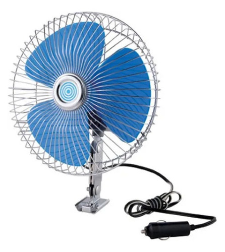 Ventilador 12v 8 Pulgadas Metálico Oscilante Auto Camioneta