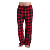 Pantalones De Pijama A Cuadros Deportivos Sueltos A Cuadros