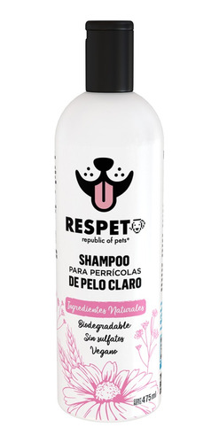 Shampoo Para Perro Respet Republic Of Pets Pelo Claro 475ml