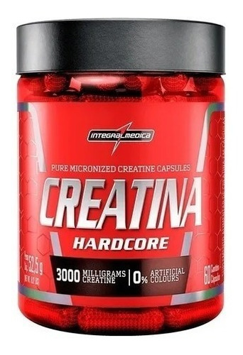 Creatina Micronizada Hardcore Pura 60 Cáps - Integral