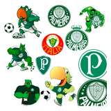 18 Adesivos Palmeiras Carro Moto Notebook Mancha Verde Porco