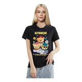 Astronaut Oso Creativo Camiseta Impresa Mujer Camiseta Veran