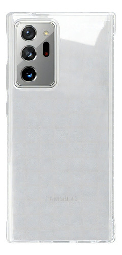 Capa Capinha Gocase P/ Galaxy Note 20 Ultra Clear Logo White