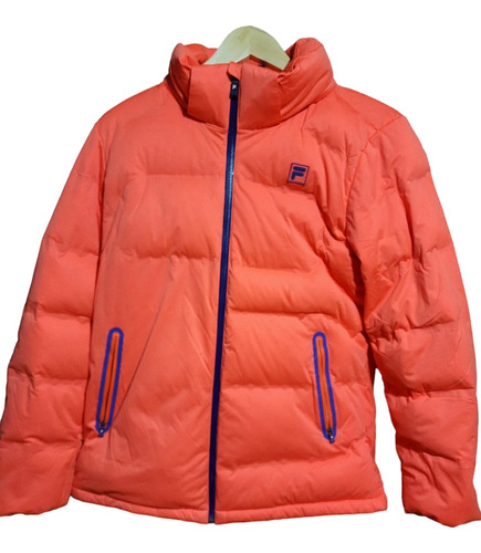 Campera Fila Sport De Plumas Naranja Fluor