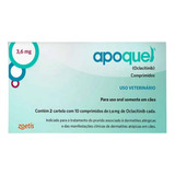 Apoquel Anti Coceira Para Cães 3,6mg Original 20 Comprimidos