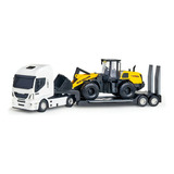 Caminhão Iveco Plataforma Com Pá Carregadeira New Holland