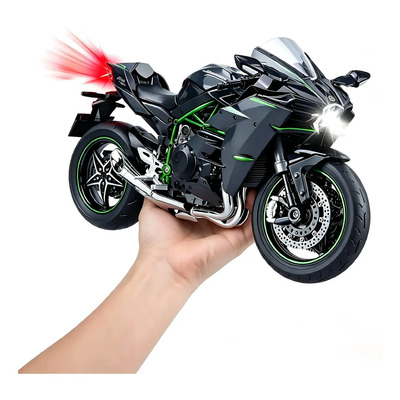 Wance Moto de Juguete Kawasaki H2 Escala 1:9, Con Luces Y Sonido Realistas, Modelo De Colección Para Adultos Y Niños, Réplica Detallada Con Base De Exhibición, Regalo Ideal Para Fans De Motos | Envío gratis