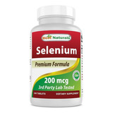 Selenio Selenium 200 Mcg 240 Capsulas Anticancerigeno Eg S38 Sabor Nd